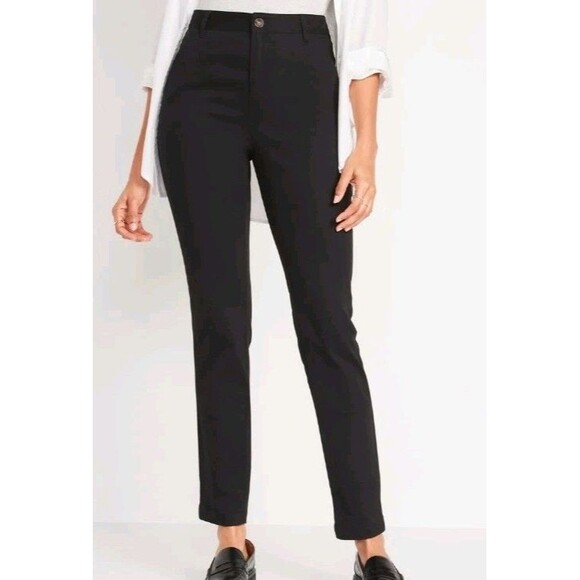 NWT Women's Old Navy High Waist WOW Skinny Pants Size 8 Tall - Picture 2 of 11